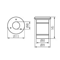 Lot de 10 Spot LED Exterieur Encastrable 6.5W GU10 Blanc froid