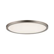 Panneau encastré LED Areo IP23 rond 12 W 3000 K Nickel mat