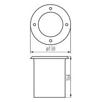 6 x Spots exterieurs encastrables orientables inox 304 double presse-étoupe