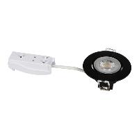 Lot 10 x Spot LED extra-plat noir Kanlux 4.8W 36° 230V Blanc Chaud