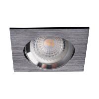 Spot Led GU10 Encastrable Noir Carr avec Led 6.5W rendu 50W 120 3000K