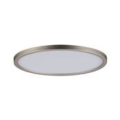 Panneau encastré LED Areo IP23 rond 12 W 3000 K Nickel mat