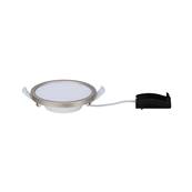 Panneau encastré LED Areo IP23 rond 8 W 3000 K Nickel mat