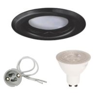 Spot Led GU10 Encastrable Noir Led 6.5W rendu 50W 100 Blanc Neutre