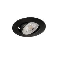 Spot LED extra-plat noir Kanlux 4.8W 36 230V Blanc Chaud