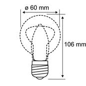 Filament 230 V Ampoule LED 5x806lm 5x7W 4000K  Dépoli