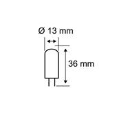 Standard 12 V Culot à ergots LED Pack de 3 3x200lm 3x1,8W 2700K  Clair