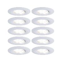 10 x Spots LED encastrables blanc neutre Calla dimmable 220V 6,5W IP65 PAULMANN