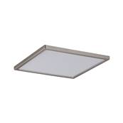 Panneau encastré LED Areo IP23 carré 12 W 3000 K Nickel mat