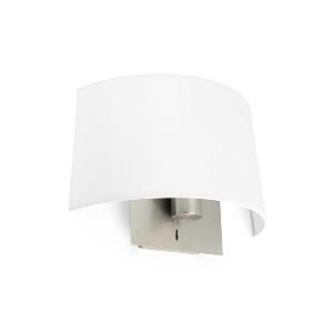 Applique murale Tissu Volta FARO max 1x20W E27  tissu Blanc