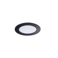 15 X Spots extra plats Noirs Led 6W 120° Blanc Chaud.