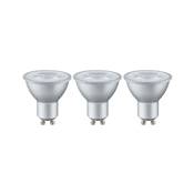 Pack de 3 ampoule LED PAULMANN GU10 230V 2700K - 28581