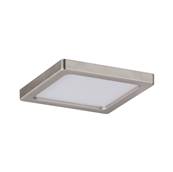 Panneau encastré LED Areo IP23 carré 5 W 3000 K Nickel mat