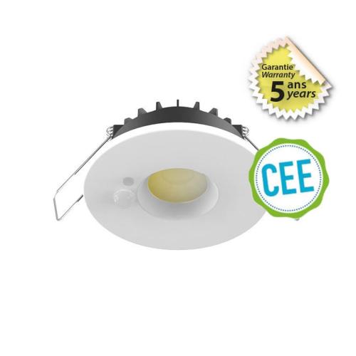 Spot LED à détection blanc RT2012 IP65 recouvrable isolant 6W CCT