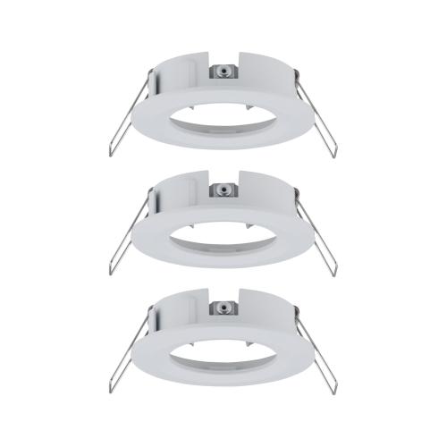 Lot de 3 Spots encastrables 230V Blanc mat IP44 pour LED GU10 Paulmann 92480