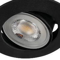 Lot 30 x Spot LED extra-plat noir Kanlux 4.8W 36° 230V Blanc Chaud