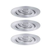 Encastré PAULMANN Nova mini Coin rond orientable LED 3x4W 310lm alu tourné/alu -