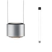 Suspension Aldan II grd LED Noir/Alu brossé 230V aluminium - 79786