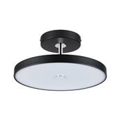 Plafonnier LED Hildor 2700K 2000lm 230V 25W gradable Noir mat, Chrome