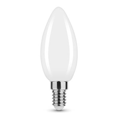 Ampoule LED Filament Milky Flamme C35 4W E14 360° 2700K