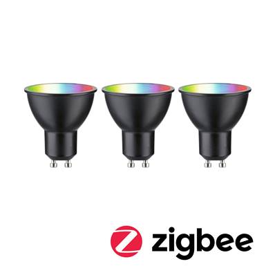 Standard 230 V Réflecteur LED GU10 Smart Home Zigbee  3x350lm 3x4,8W RGBW+ grada