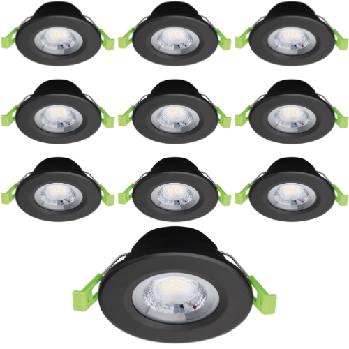 10 X Spot LED RT2012 IP65 recouvrable isolant 6W CCT connexion rapide dimmable