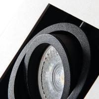 Spot/ Plafonnier saillie orientable blanc et noir mat pour LED GU10 Kanlux 26831