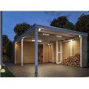 PAULMANN Outdoor Park & Light Carport lum. Outdoor IP44 3000K - 94510