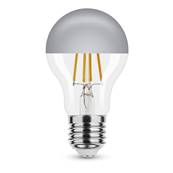 Ampoule LED Filament Globe A60 Calotte argente 4W E27 320 2700K