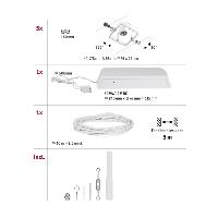 Spot sur câble tendu Kit MAC 2 sans ampoule série WIRE PAULMANN 94432