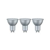 Pack de 3 ampoules LED PAULMANN 6,5W GU10 230V 2700K - 28430