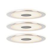 Prem. enc. Whirl rond dim. LED 3x6W 18VA 350mA 150mm alu brossé/satin alu/acryl