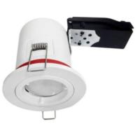 50 x Spot BBC blanc 88 mm pour LED GU10 avec douille automatique