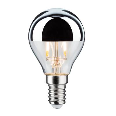 Ampoule LED PAULMANN shpérique calotte réflect 220lm E14 2700K 2,6W 230V Argent
