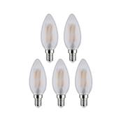 Filament 230 V Bougie LED 5x470lm 5x4,8W 4000K  Dépoli