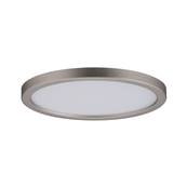 Panneau encastré LED Areo IP23 rond 8 W 3000 K Nickel mat