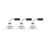 Lot 3 Spots LED Nova LED Coin dimmable  6.8W 230V blanc carré PAULMANN 93678