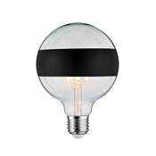 Ampoule LED PAULMANN G125 anneau réfléchissant 600lm E27 2700K 6,5W 230V Noir ma