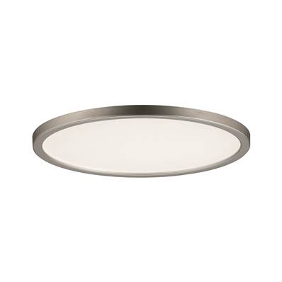 Panneau encastré LED Areo IP23 rond 12 W 3000 K Nickel mat