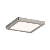 Panneau encastré LED Areo IP23 carré 5 W 3000 K Nickel mat