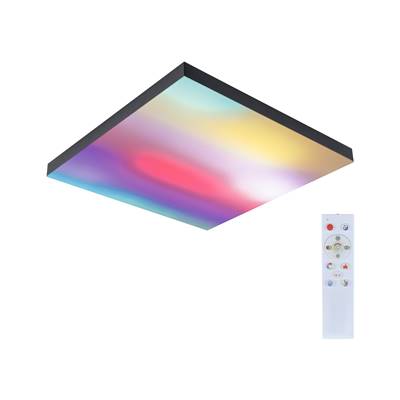 Panneau LED PAULMANN Velora Rainbow 450x450mm 19W dynamic RGBW noir 230V Métal -