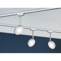 Urail Spot sur rail LED Discus chrome mat 5W PAULMANN 96891