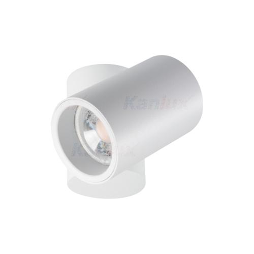 Spot encastrable saillie orientable blanc mat pour LED GU10 Kanlux 32951