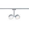 Urail Spot sur rail LED Double 2X4W Pellet chrome mat PAULMANN 95471